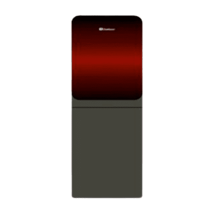 1051 Glass Door Noir Red With Refrigerator