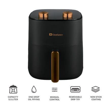 Dawlance Air Fryer DWAF 6321 L with 5.5 Liters Capacity Black